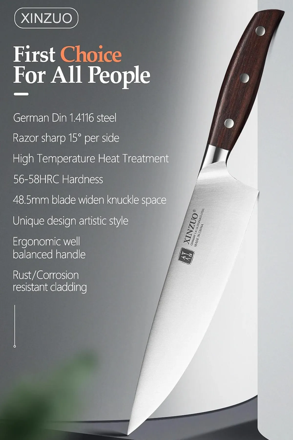 Xinzuo B35 6 Pcs German Steel Kitchen Knife Set
