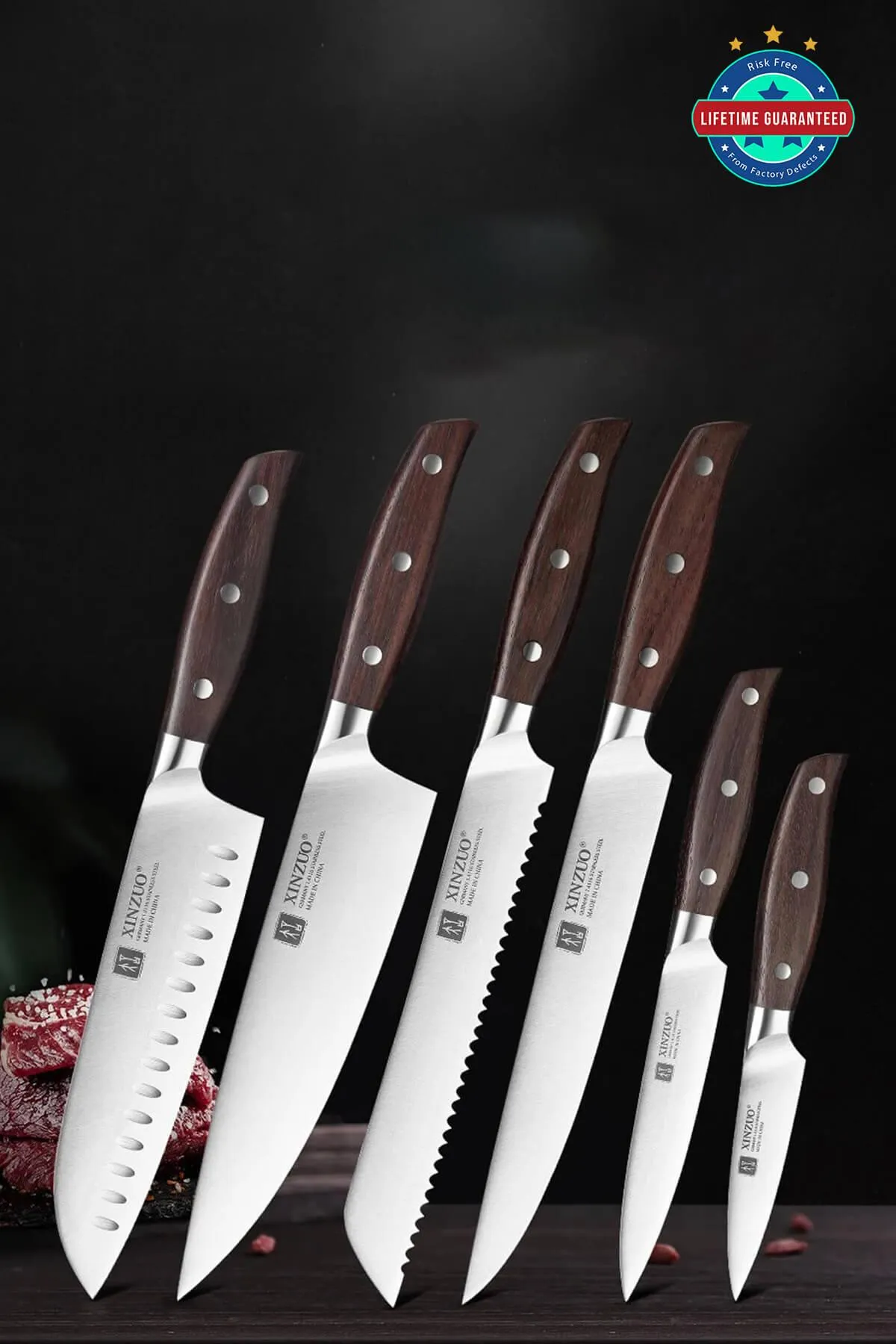 Xinzuo B35 6 Pcs German Steel Kitchen Knife Set