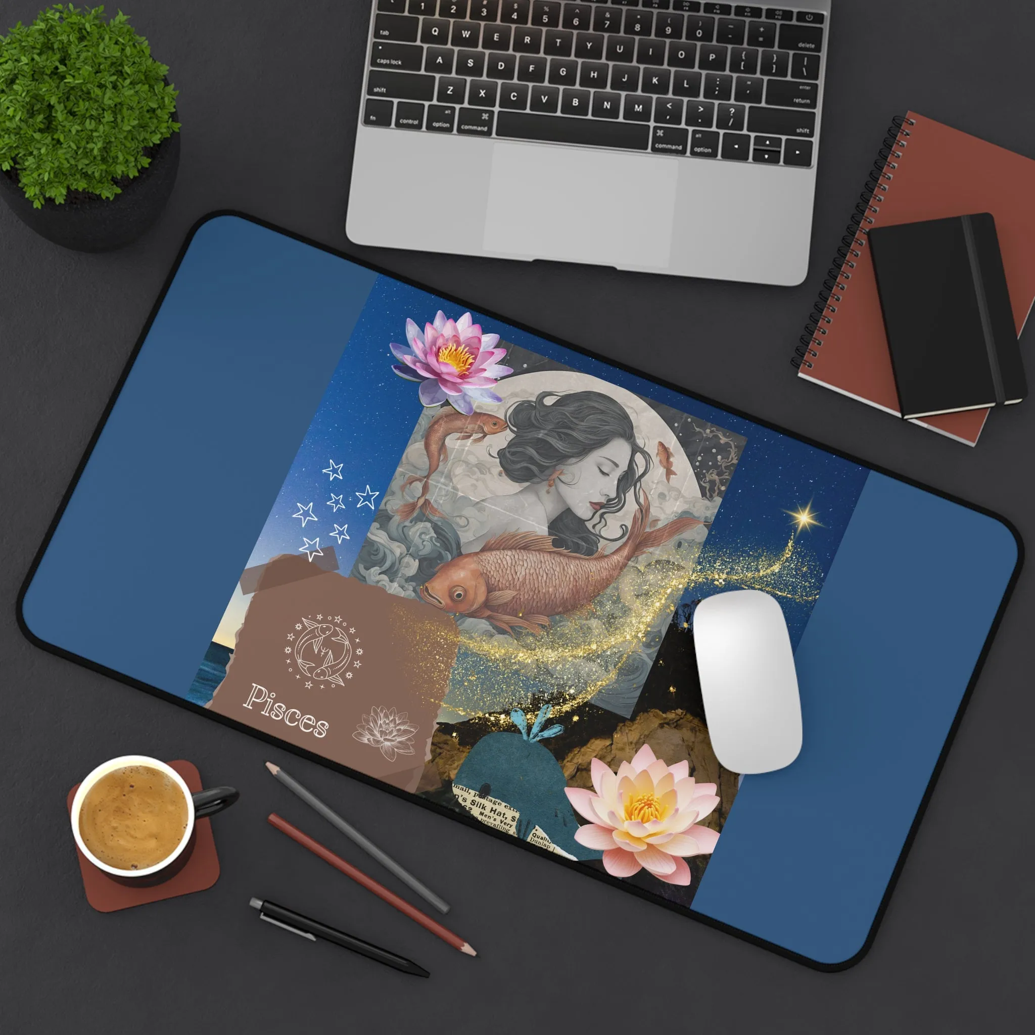 Zodiac Pisces Desk Mat